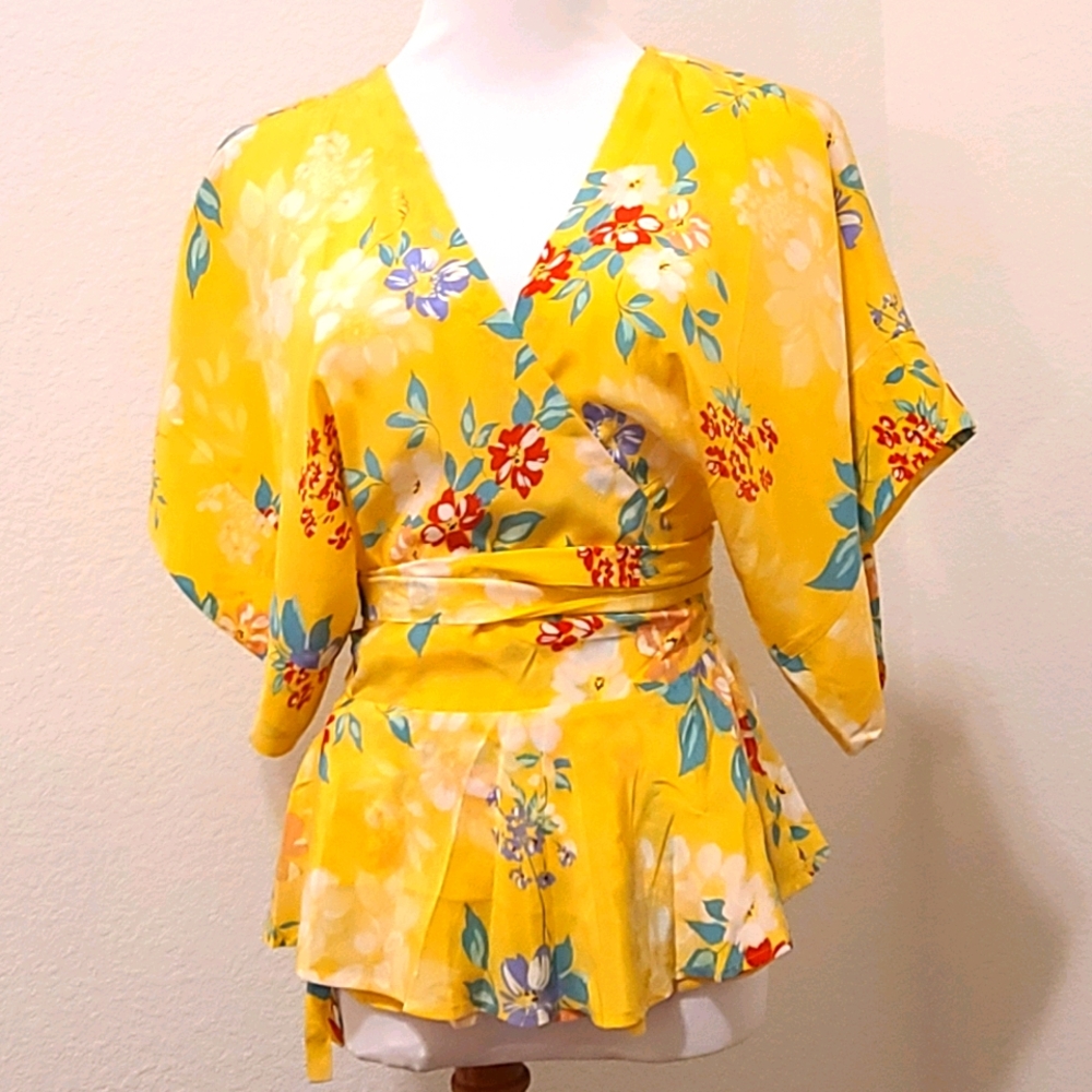 Yumi Kim Wrap Silk Top